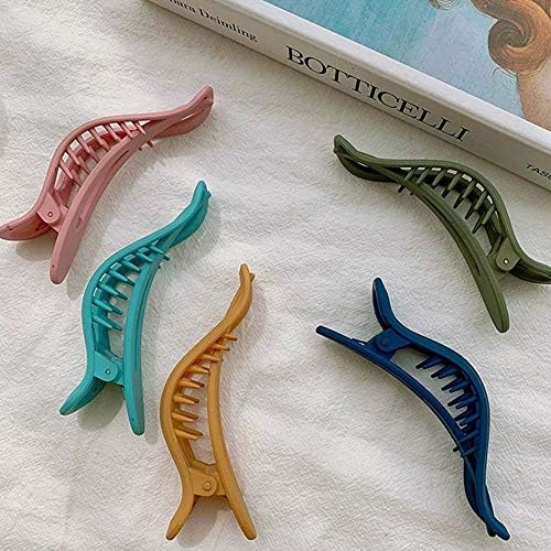 BAUT Wild Simple Candy Matte Color Girls Women Face Wash Hairpin Plastic Hair Claw Duckbill Clip(Розов)
