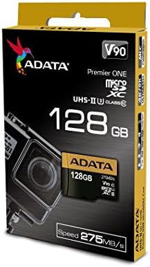 ADATA Premier ONE 256GB SDXC UHS-II U3 Class10 V90 3D NAND 4K 8K Ultra HD 275MB/s Micro SD карта с адаптер