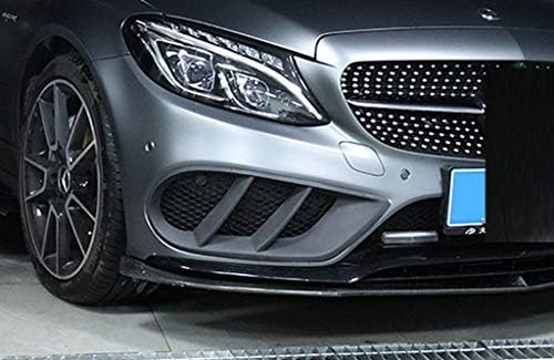 Eppar Нова предна броня Лъжички са Съвместими с Mercedes Benz C-Class Седан W205 2015-2019 C180 C200 C220 C250 C300 C350 (A-стил, стъклопласт)