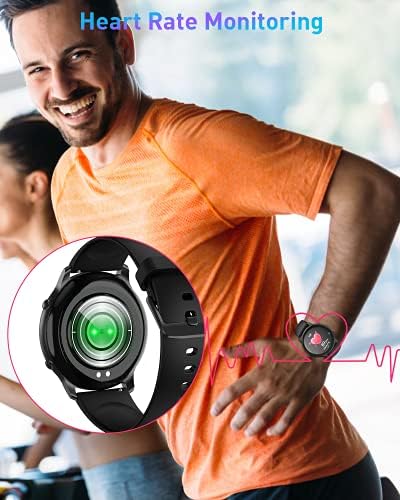 ManiGoo Smart Watches for Women/Men Fitness: 1.28 Инчов Full Touch Screen, Activity Tracker Compatible with
