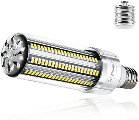 DragonLight 54W Super Bright Corn LED Light Bulb (еквивалент на 400 W) - E26/E39 Mogul Base LED Lamp - 6500K Дневна светлина 6500 лумена за търговски монтаж на таван осветление голяма площ [Mini Sun 3]