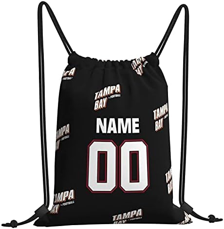 Tampa Drawstring Backpack Bags Custom Any Name and Number for Men Youth Boy Gifts
