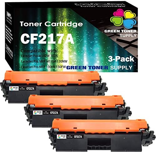 (3-Pack) Съвместим тонер касета CF217A 217A HP 17A се Използва за Laser Jet pro M102a M102w MFP M130nw M130fw