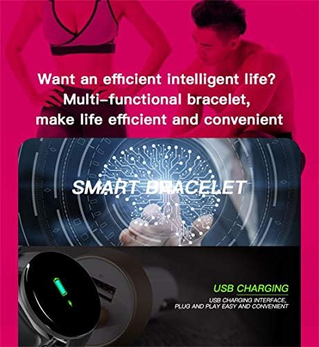 Фитнес Тракер Smart-Часовници,D18 BT4.0 Смарт Часовници Откриване на Сън Водоустойчив Гривна (зелен)