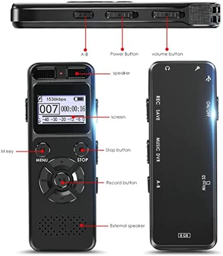 yangruidian Digital Voice Recorder for lectures-Диктофон Записващо оборудване с възпроизвеждане на MP3-плейър,