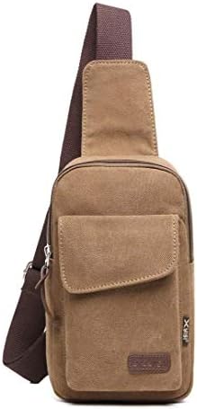 Wxnow Crossbody Sling Bag Чантата Small Shoulder Backpack Travel Bag Chest Pack for Men Women Пътуване на Открито (Хинап Red)