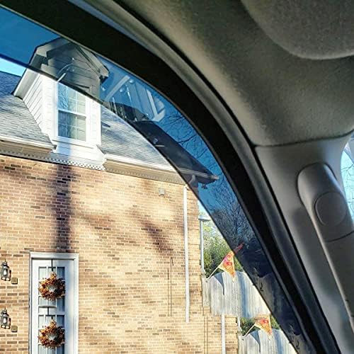 Kucaruce Original Ventvisor 4бр Vent Shadow Window Visors, Out-Channel Ница Looking Tape-on Rain Deflector Guards Set, Rain Guards е Съвместим с 2013-2019 Ford Escape 94383 xp