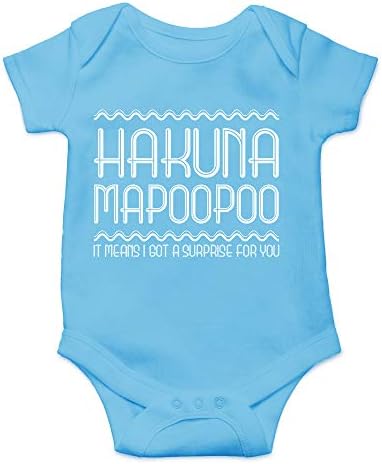 Hakuna Mapoopoo I Got a Surprise for You - Смешни Бейб Gift - Сладко Бебе One-Piece Baby Bodysuit