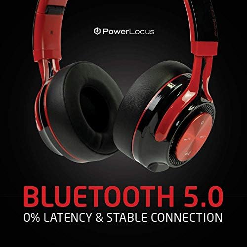 PowerLocus P3 Bluetooth Слушалки Over-Ear, [40н Дора, Bluetooth 5.0] Безжични Hi-Fi Стерео слушалки с микрофон Сгъваеми, Дълбок бас, Кабелна режим за мобилни телефони/преносими компютри/PC/ТЕ
