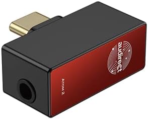 Linsoul Hilidac Audirect Atom2 Чип Lossless Portable Decoding Amp/КПР с индикатор на честота на изход 3,5 mm, поддръжка на DSD512 (Type C)