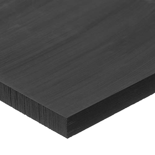 Черно Ацеталевый пластмасов лист - 1/2 Дебелина x 36 ширина x 36 с Дължина
