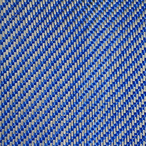 Синя тъкан от въглеродни влакна и кевлар, Кепър 50 x 12, 5,2 унции кепър лента през 2x2, Въглеродни влакна