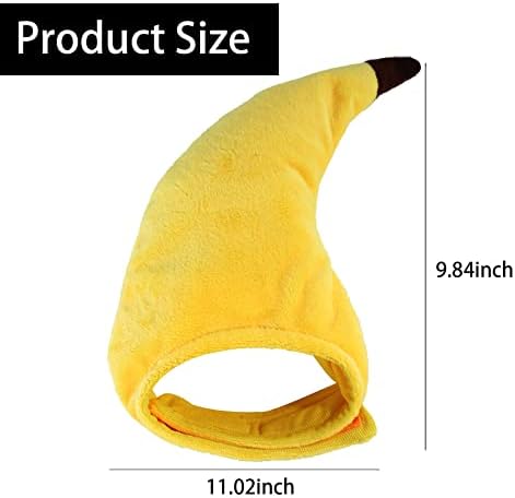 Пет Banana Hat Приказно Шапки за домашни любимци, Прическа Костюм под Формата На Меки Шапки се Прилага за