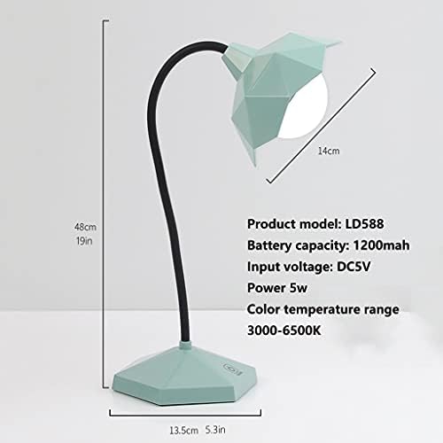 ZQDMYT Промишлена Настолна лампа USB Зареждане Тип Led Настолна лампа - с вилица ac+Специален кабел - за