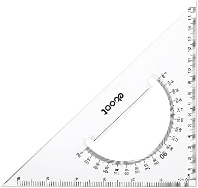 eBoot Голям Триъгълник Състав на Квадратен Комплект, 30/60 и 45/90 Градуса, Комплект от 2