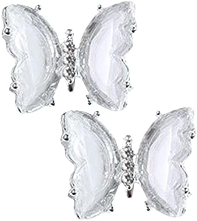 Пеперуда Нокти Stud Кристали Crystal, 3D Пеперуда Нокти Окачване Нитове, Определени за Пеперуди Нокти Дизайн