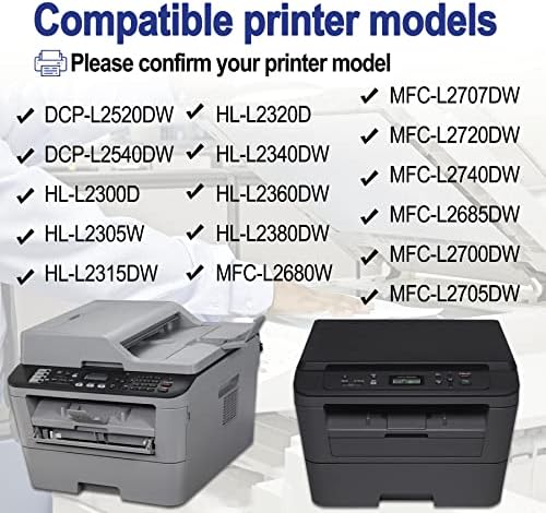 (Черен,2 опаковки) TN660 Съвместим тонер касета с голям капацитет Замяна за Brother DCP-L2520DW L2540DW HL-L2300D L2305W L2315DW L2320D L2340DW L2360DW Тонер-касета на Принтера се Продава GALLIUINK