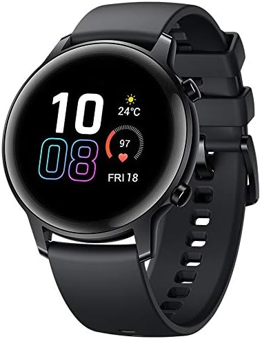 gooplayer за Честта Magic Watch 2 Смарт часовници Bluetooth5.1 Smartwatch Водоустойчив 14 Дни спортен Часовник Сърце Rat за Android и iOS (черно 42 мм)
