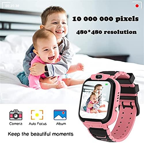 hhscute Smart-Часовници,1,54-инчов HD Екран на Смарт Часовници за Деца 8-12 Смарт Часовници Децата Умни Часовници, Умен Часовник за Момичета Подаръци за момичета (розов)