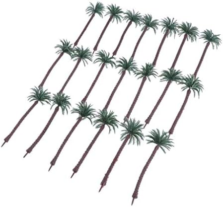 LoveinDIY 20pcs 2.2-5.1-инчов Модел Palm Tree, HO O N Z Gauge Diorama Park Garden Miniature Landscape Wargame