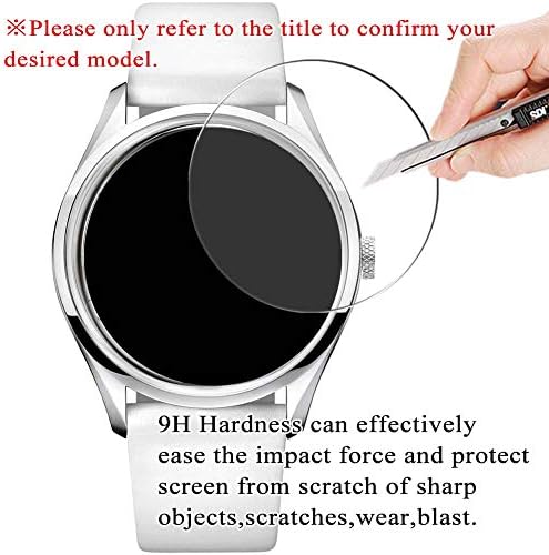 [3 Pack] Synvy Закалено стъкло Протектор на екрана, Съвместим с ТИСО T927.407.46.051.00 9H филм Smartwatch