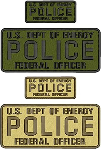 Бродирана нашивка - Ленти за жени и мъже - Федерален полицай на МИНИСТЕРСТВОТО на енергетиката на САЩ.