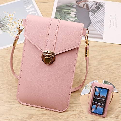 ISYSUII Crossbody Case for Samsung Galaxy A7 2018 Портфейла Case Touch Screen Cell Phone Wallet with Credit Card Holder Strap Lanyard Leather Handbag Case for Women Girls,Green