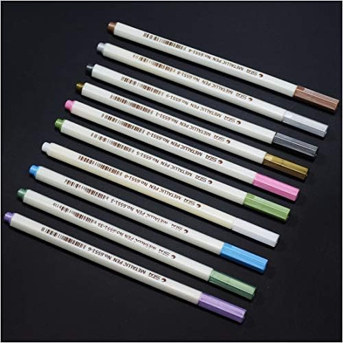 Marte Vanci Метални Маркер Химикалки 10 Цвята най-Тънкия Връх на Боя Дръжки Подпис Дръжки за Производство