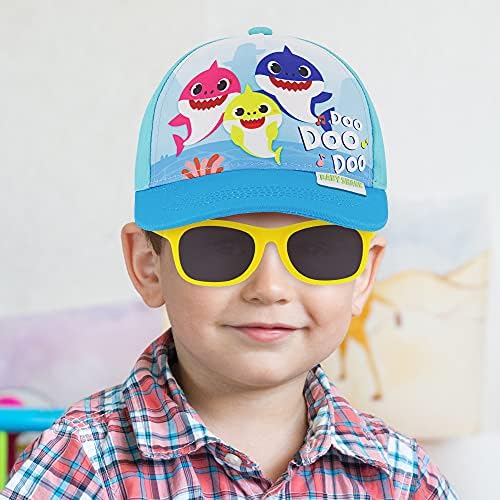 Бейзболна шапка на малко дете Никелодеон малка за възраст 2-4 момчета, Sunhat перка 3D дизайн на капака