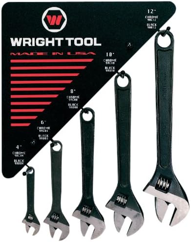 Разводные ключове Wright Tool D976, Черен