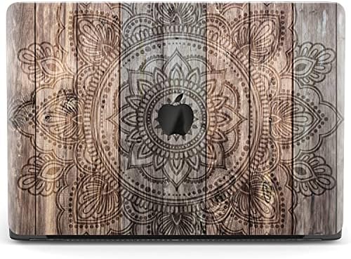 Mertak Твърд Калъф е Съвместим с MacBook Pro 16 Air 13 инча Mac 15 Retina 12 11 2020 2019 2017 2018 Пластмаса Прозрачна Текстура на Дърво Мандала Тъчпад Покриване на Индийските Жени Цвете Богат?