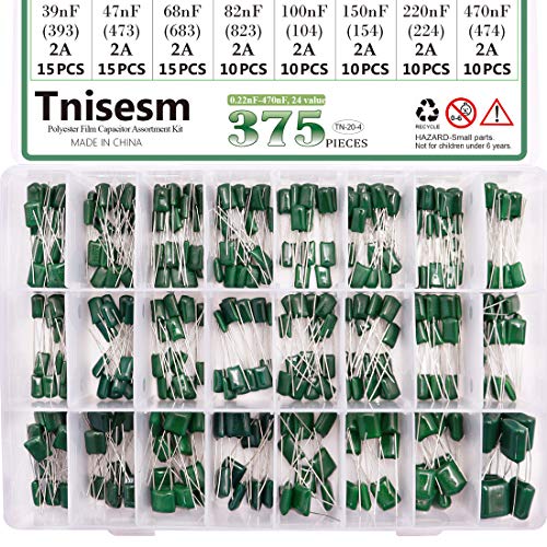 Tnisesm 375 Бр 24 Значение Метализирани майларовые полиестер филм Кондензатори Гама от Комплект 0.22 nF