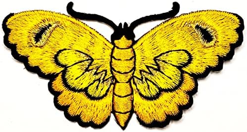 Kleenplus 3шт. Пеперуда Карикатура Жълто Мода Кръпка Сладък Животни Пеперуда Стикер Занаят Петна САМ Апликация Бродирани Шият Желязо на Кръпка Емблемата на Облекло Кос