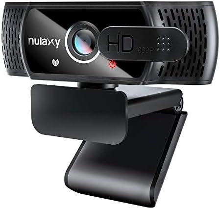 Уеб камера Nulaxy C900 с Микрофон и Капак за Поверителност, 1080 P HD Потоковая USB Компютърна Уеб камера,