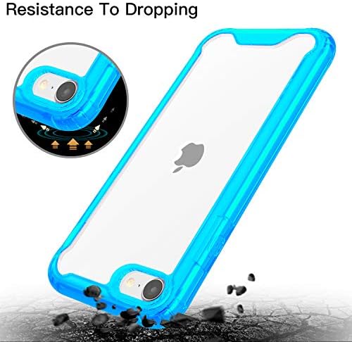 Singdo iPhone SE 2020 Case,iPhone 7/8 Case,with [2 xTempered Glass Screen Protector] Premium Soft Clear