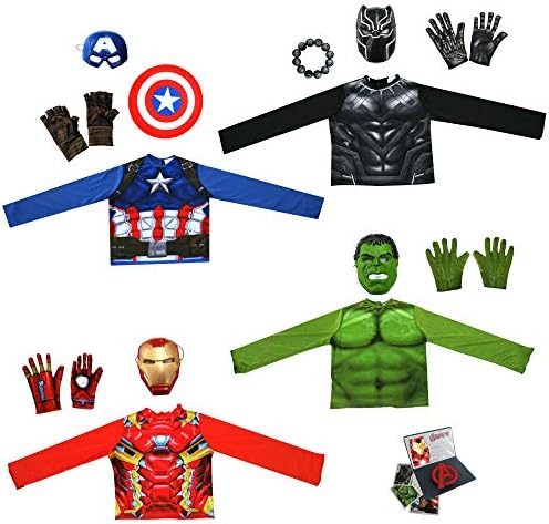 Imagine by Rubie's Marvel Отмъстителите Play Багажника with Iron Man, Captain America, Hulk, Black Panther Costumes/Role Play, Exclusive